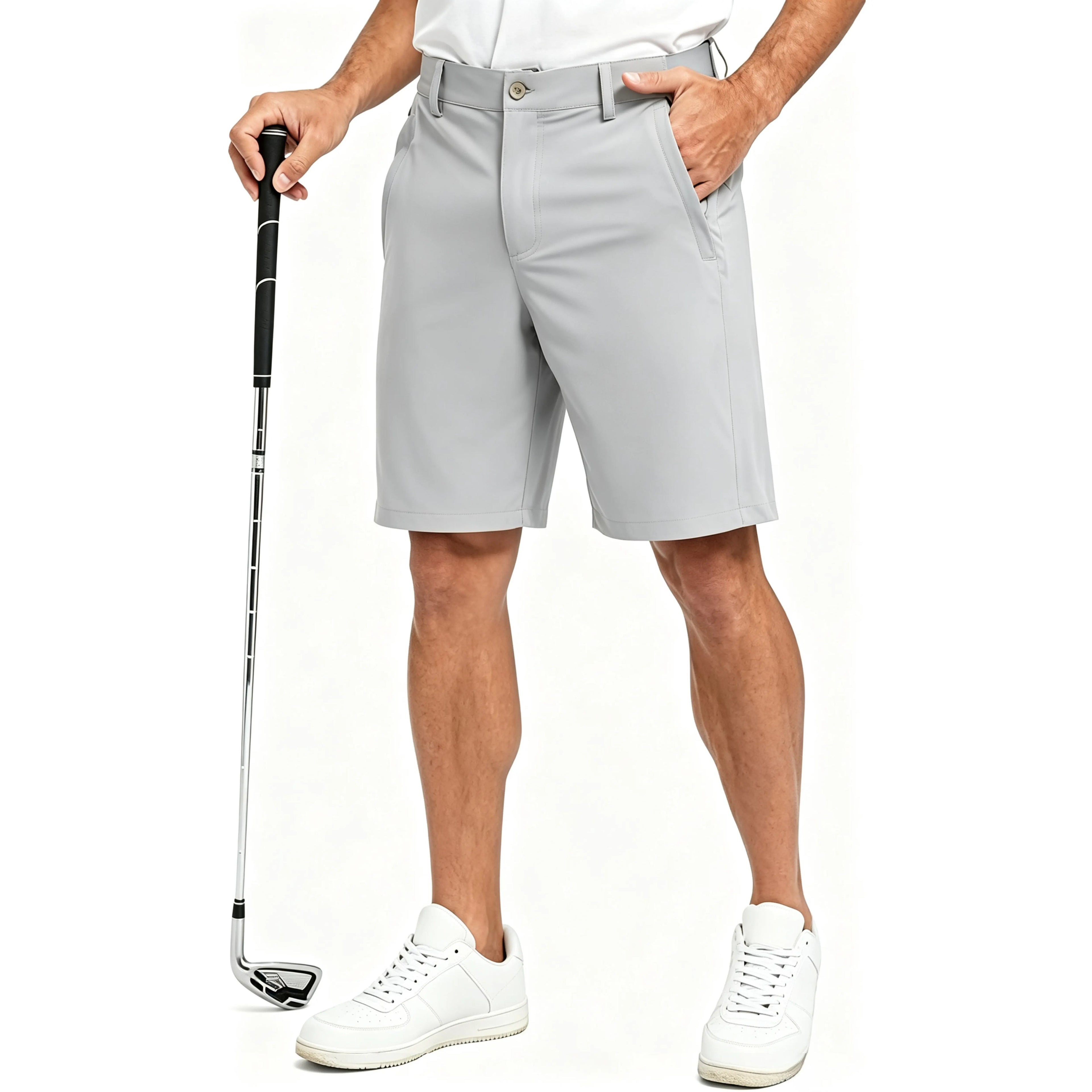Men's Golf Work Shorts Stretch Waistband Dry Fit