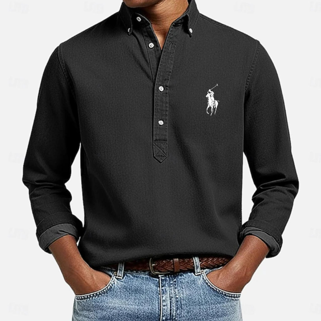 Men's Shirt Popover Shirt Button Down Shirt Casual Shirt
