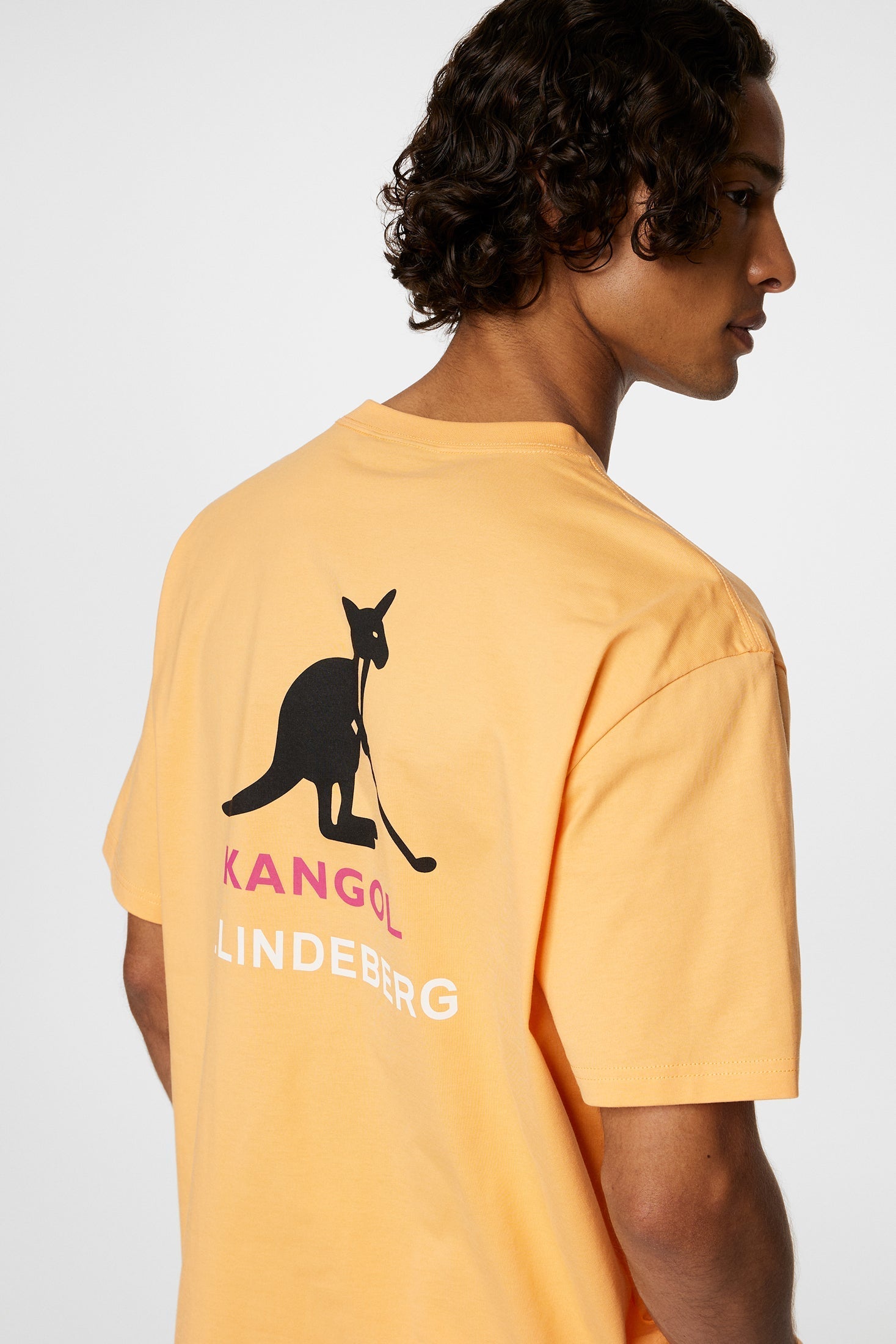 J.LINDEBERG DAVIE T-SHIRT MOCK ORANGE