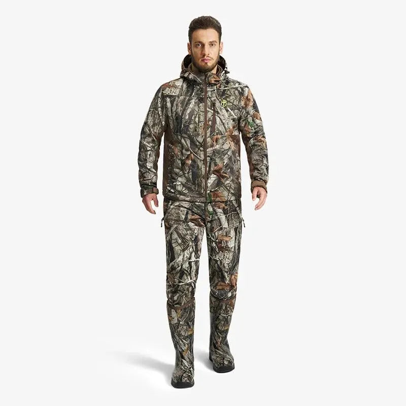 Men's Hunting Clothes,Silent Water Resistant Camo Hunting Suits