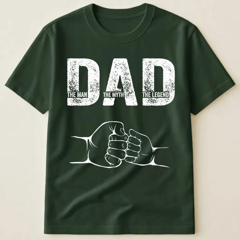 Father's Day Gifts, Dad The Man The Myth The Legend - Personalized Shirt Father's Day