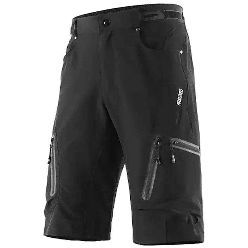 Arsuxeo Men's Solid Color Cycling MTB Shorts Bike Shorts Bike Shorts Baggy Shorts