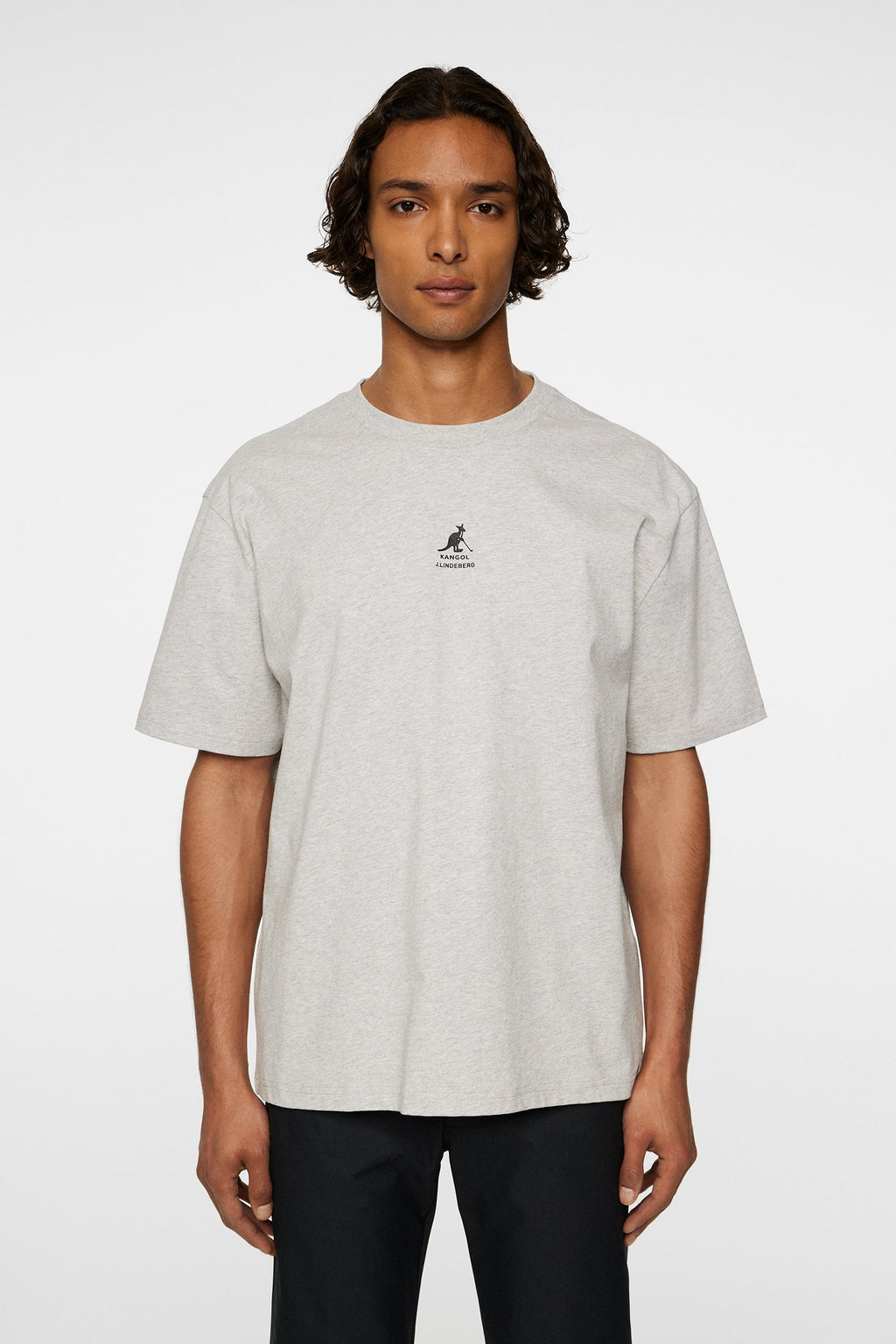 J.LINDEBERG DAVIE T-SHIRT LIGHT GREY MELANGE