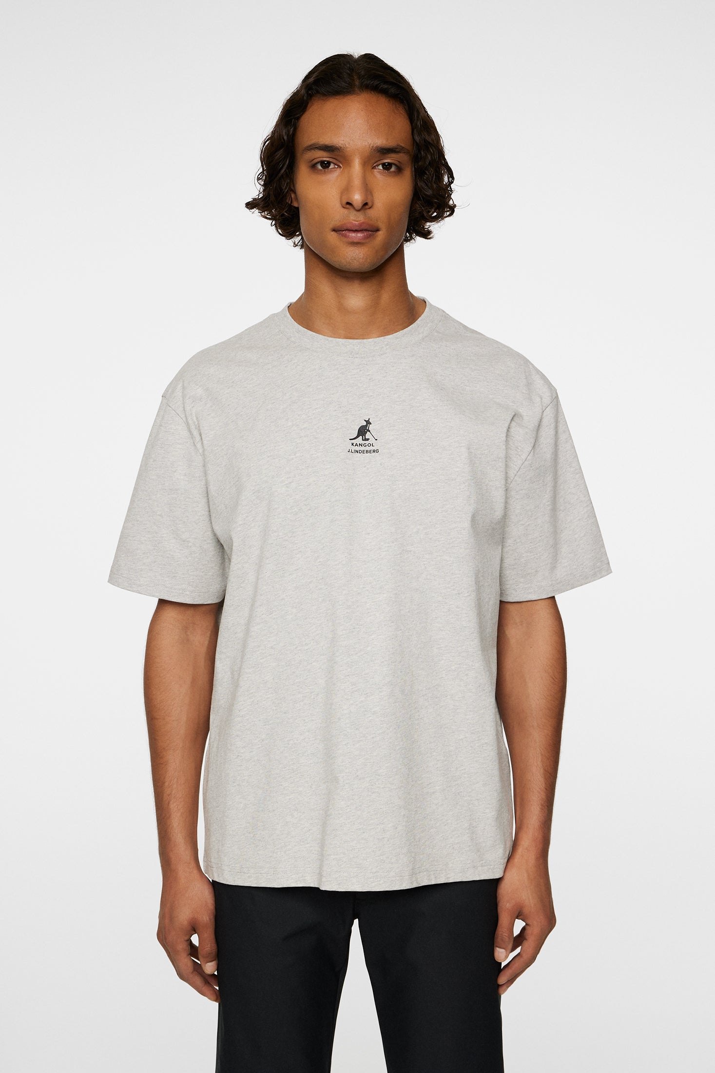 J.LINDEBERG DAVIE T-SHIRT LIGHT GREY MELANGE