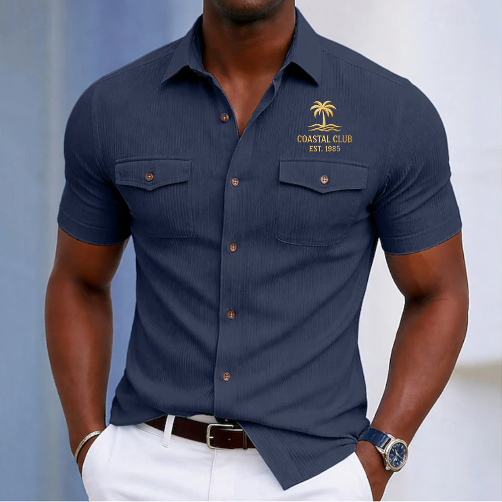 Men's Shirt Casual Shirt Corduroy Shirt Button Up Shirt