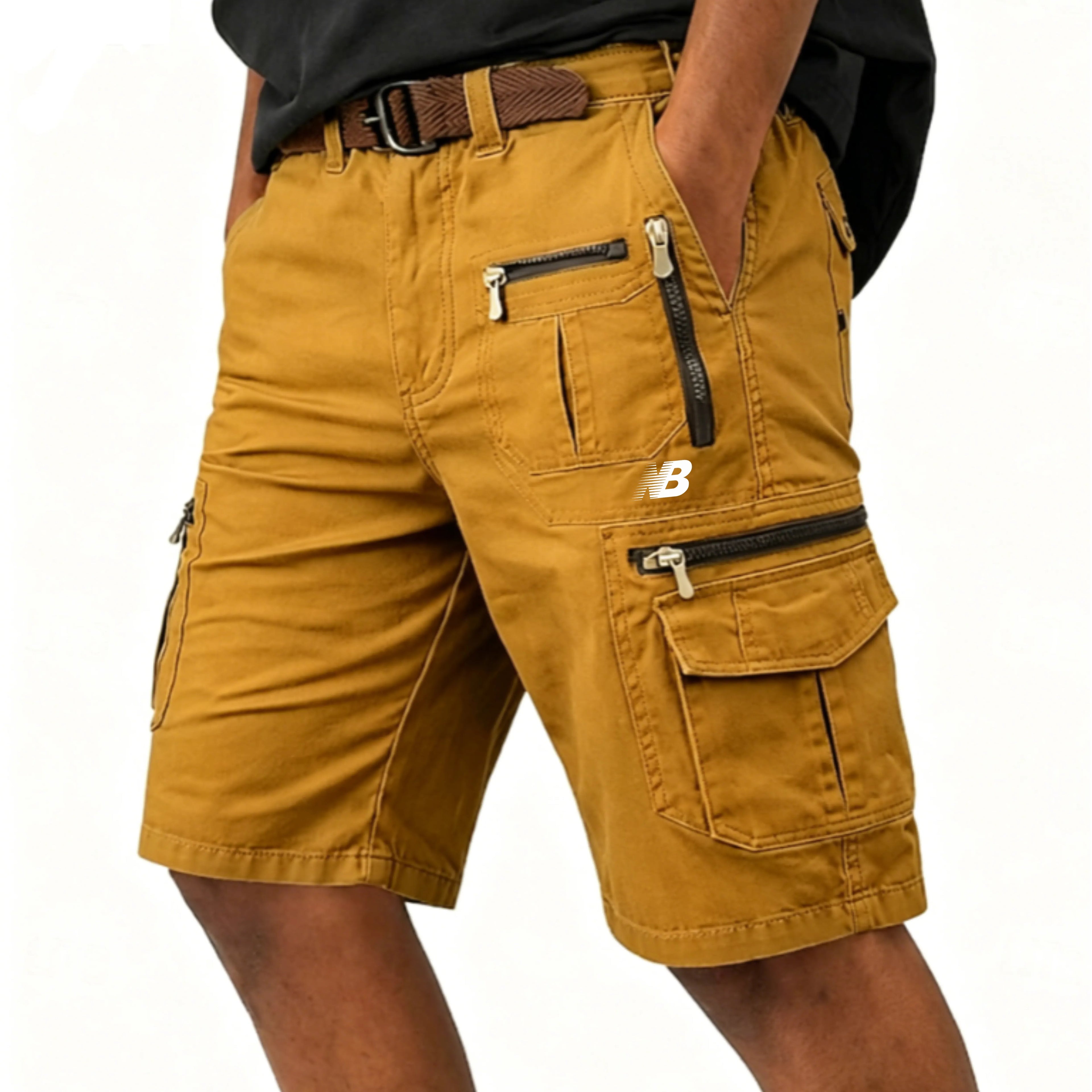Men's Tactical Cargo Cargo Shorts Shorts Casual Shorts Pocket Elastic Waist Plain