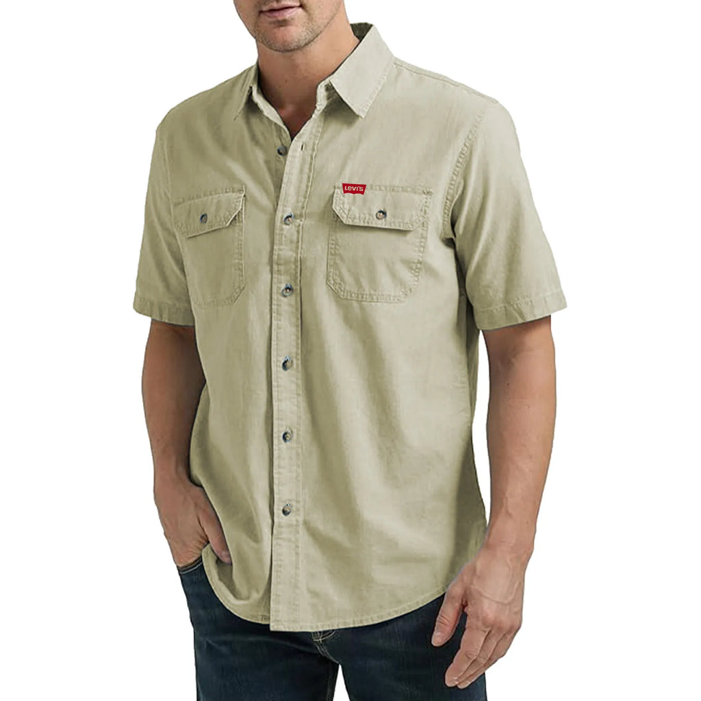 Wrangler Authentics Men's Short Sleeve Classic Woven Shirt