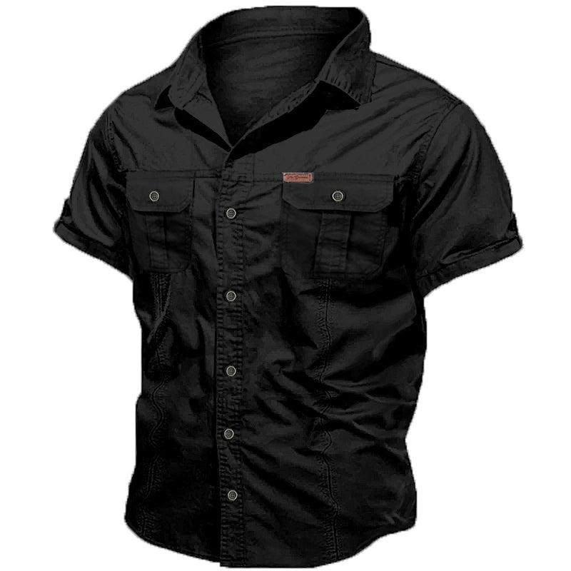 Men's shirts, work shirts, button-down shirts, utility shirts, casual shirts, suitable for holiday outings
