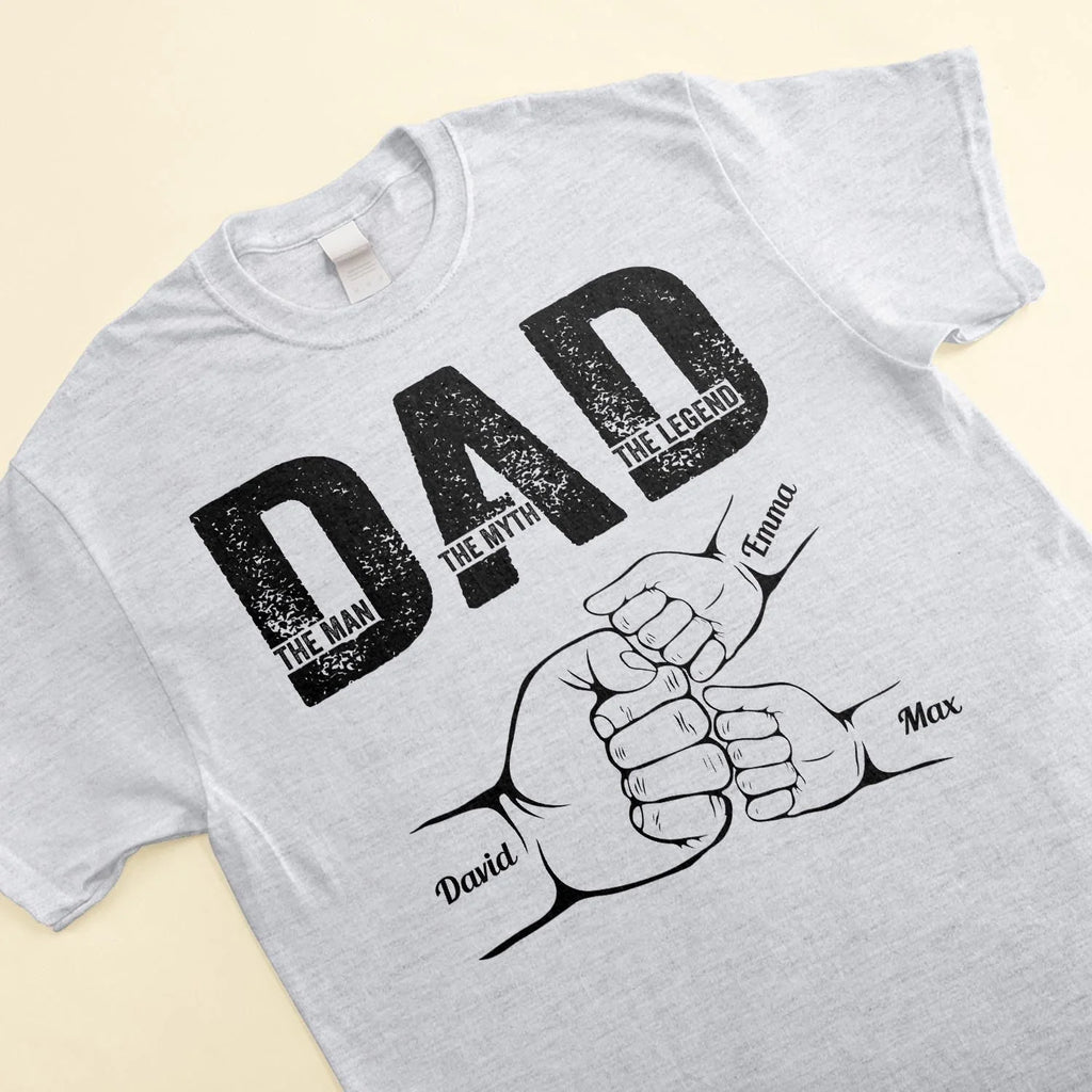 Father's Day Gifts, Dad The Man The Myth The Legend - Personalized Shirt Father's Day
