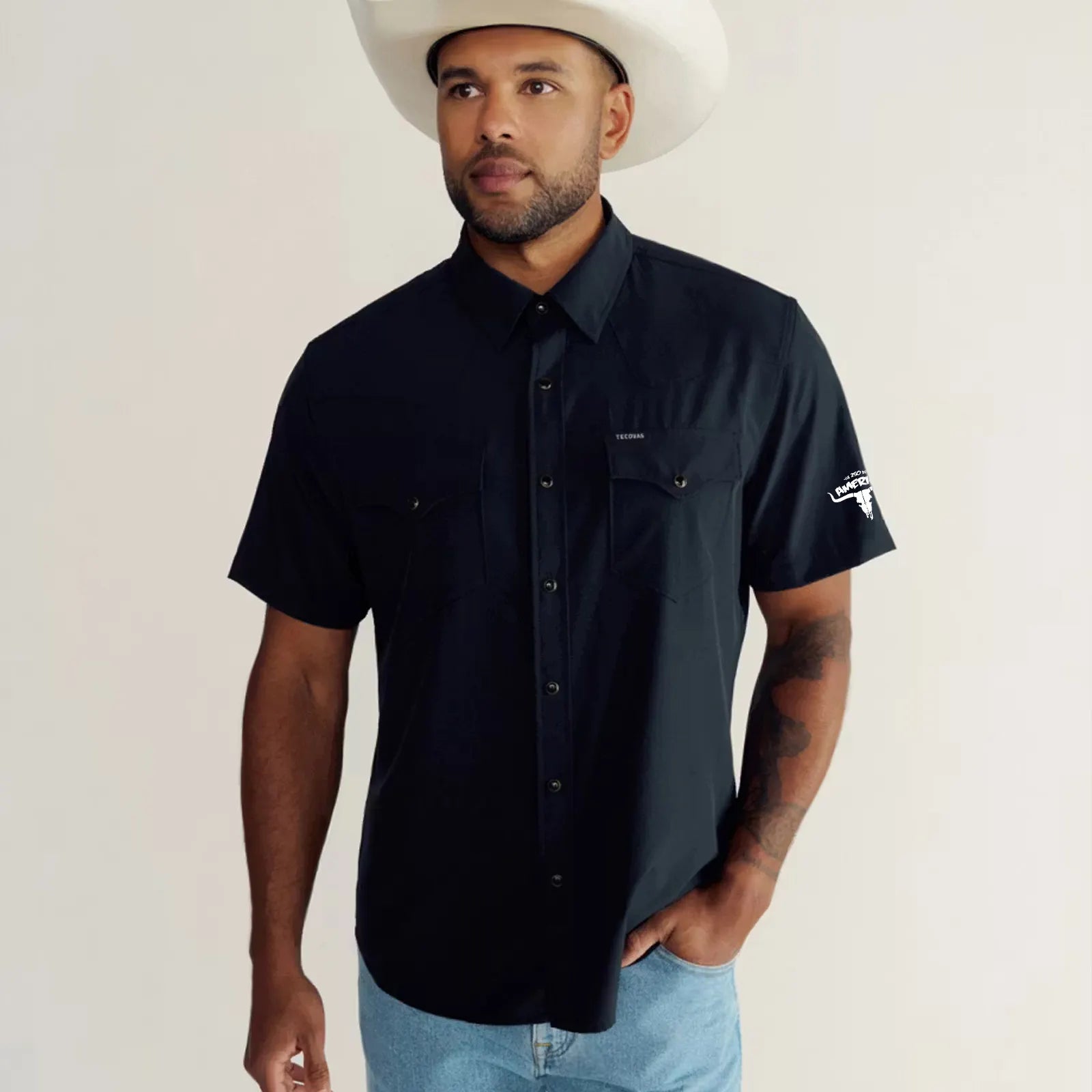 Men's Performance Western Short Sleeve Pearl Snap