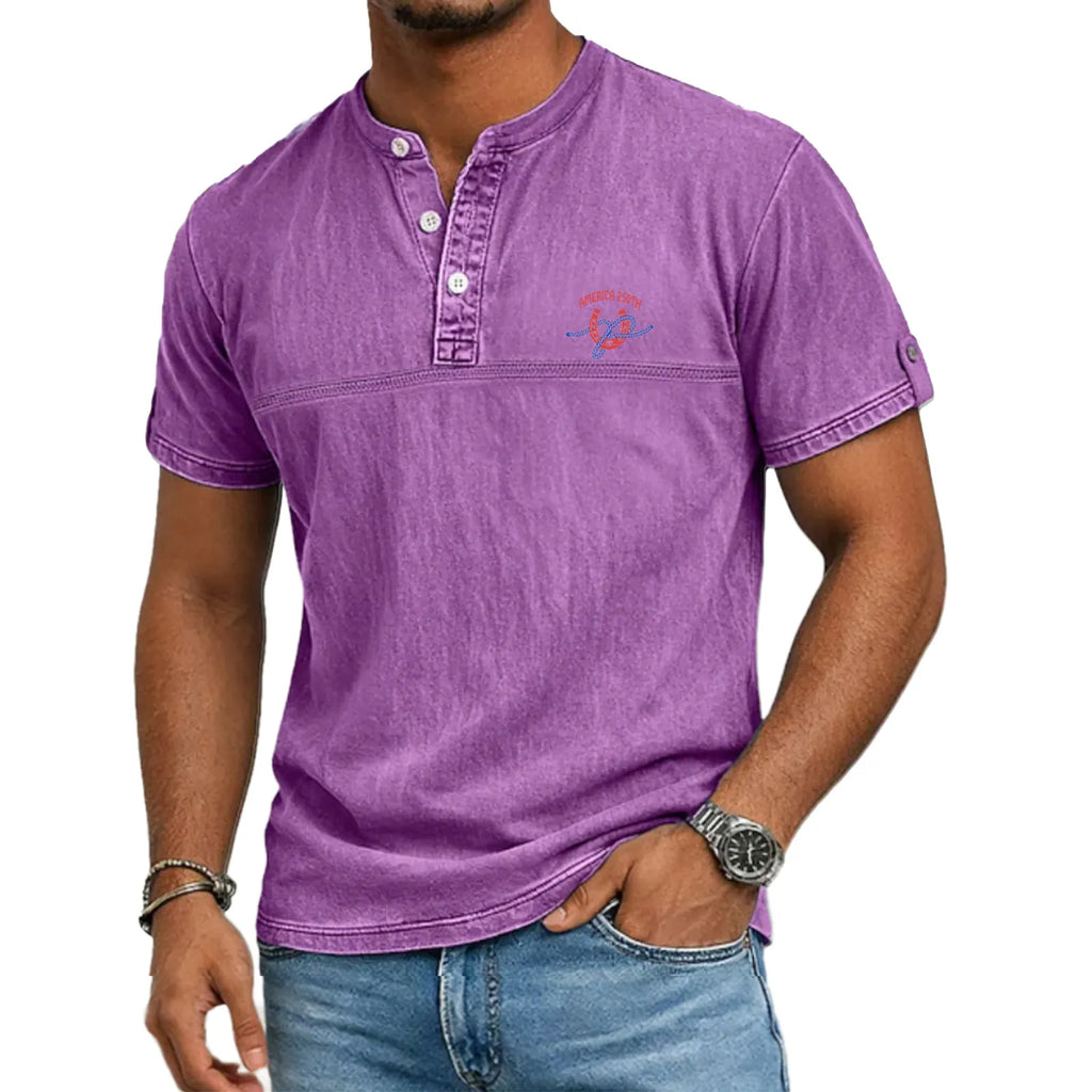 Noah - Stand Collar Short Sleeve