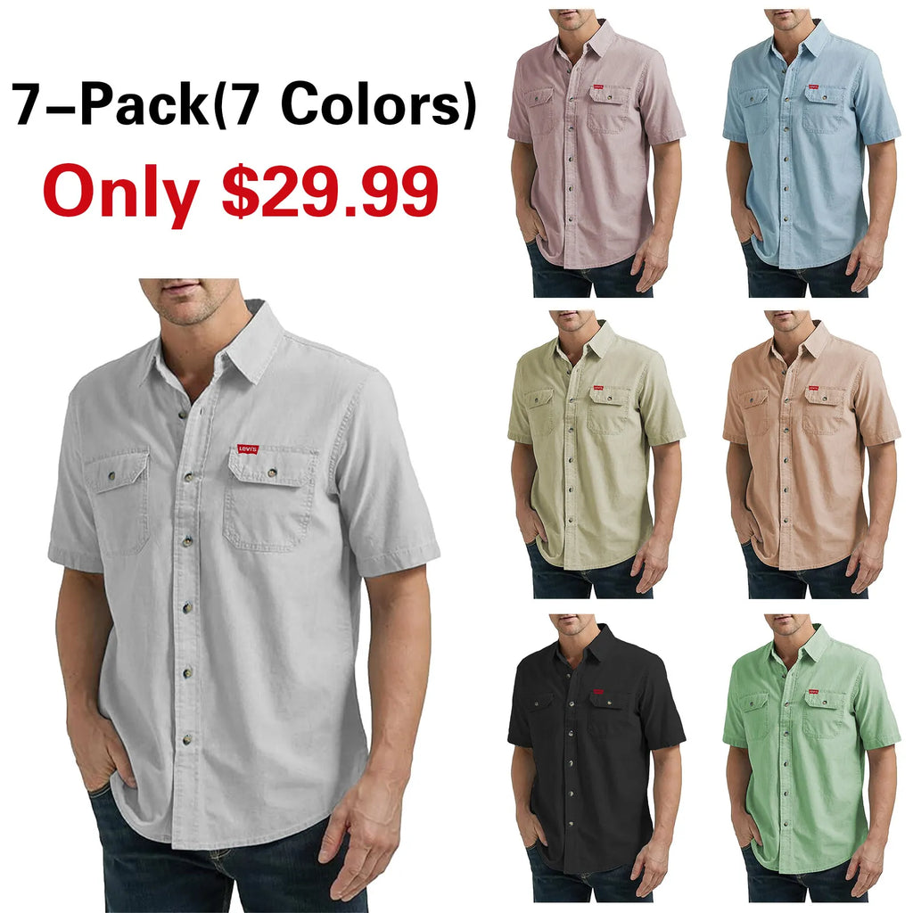 Wrangler Authentics Men's Short Sleeve Classic Woven Shirt