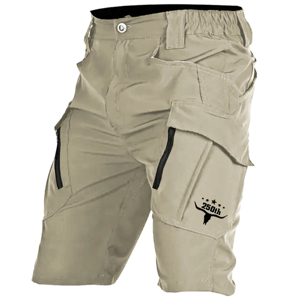 Men's Tactical Shorts Cargo Shorts Zipper Pocket Plain