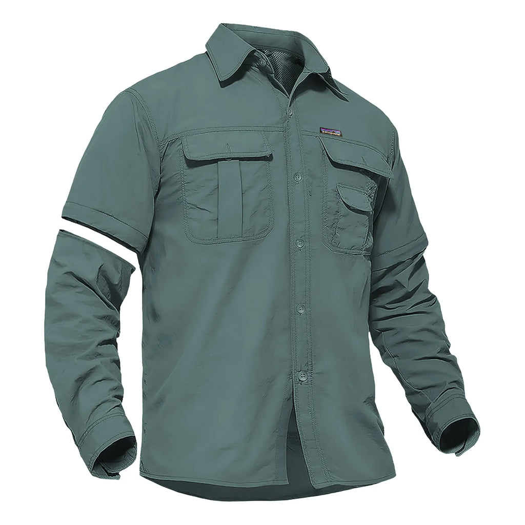 TACVASEN Men's Convertible Long Sleeve Fishing Shirts Lightweight Quick Dry