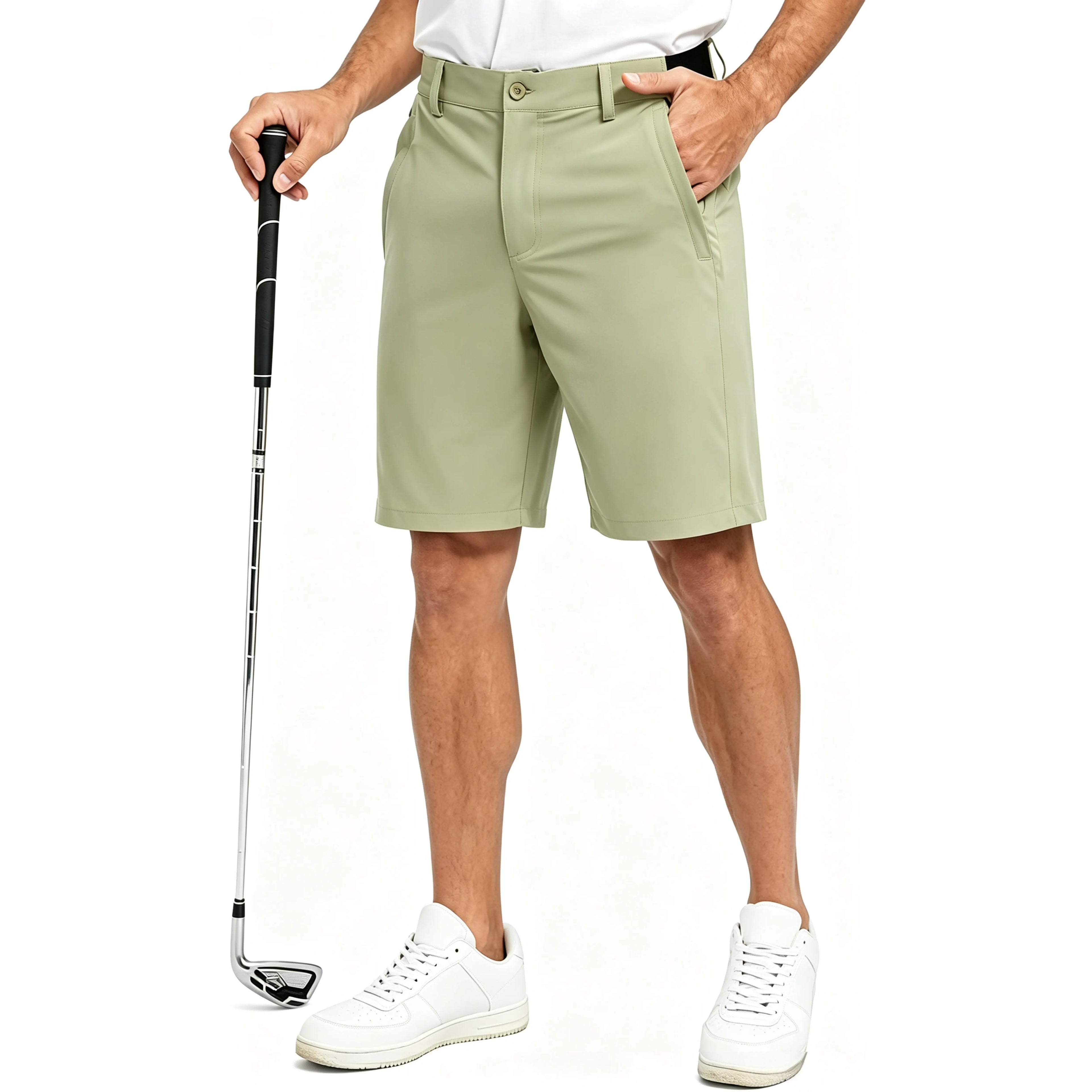 Men's Golf Work Shorts Stretch Waistband Dry Fit