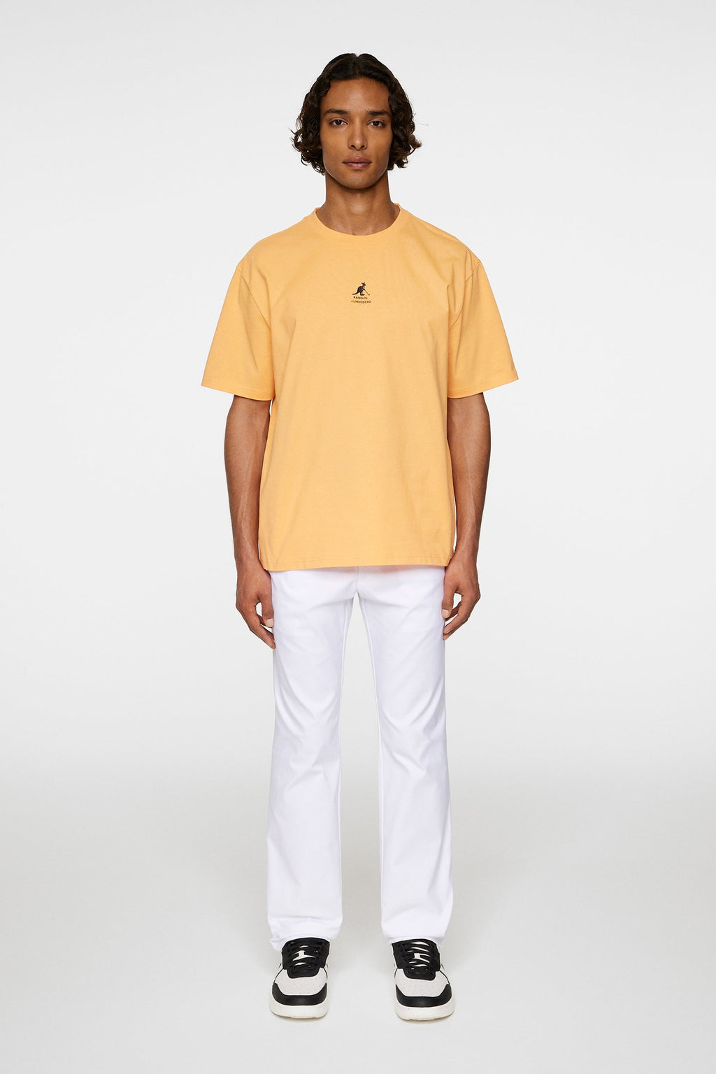 J.LINDEBERG DAVIE T-SHIRT MOCK ORANGE