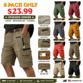 Men's Tactical Cargo Cargo Shorts Shorts Casual Shorts Pocket Elastic Waist Plain