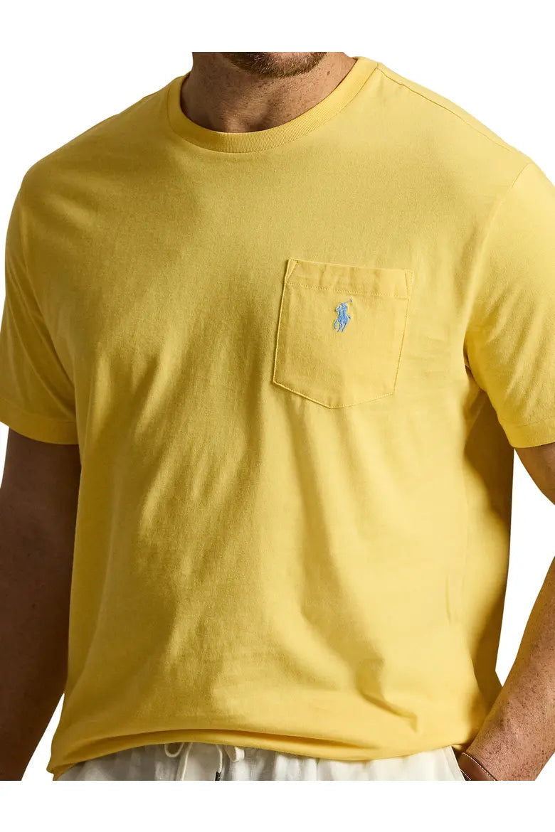 Big & Tall Classic Fit Jersey Crewneck Pocket Tee