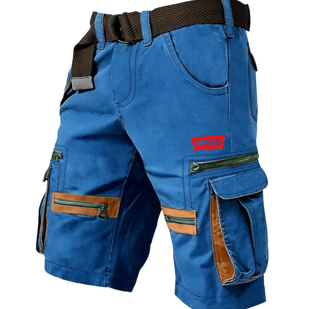 Men's Cargo Shorts Shorts Casual Shorts Multi Pocket Straight Leg  Zipper Pocket Plain
