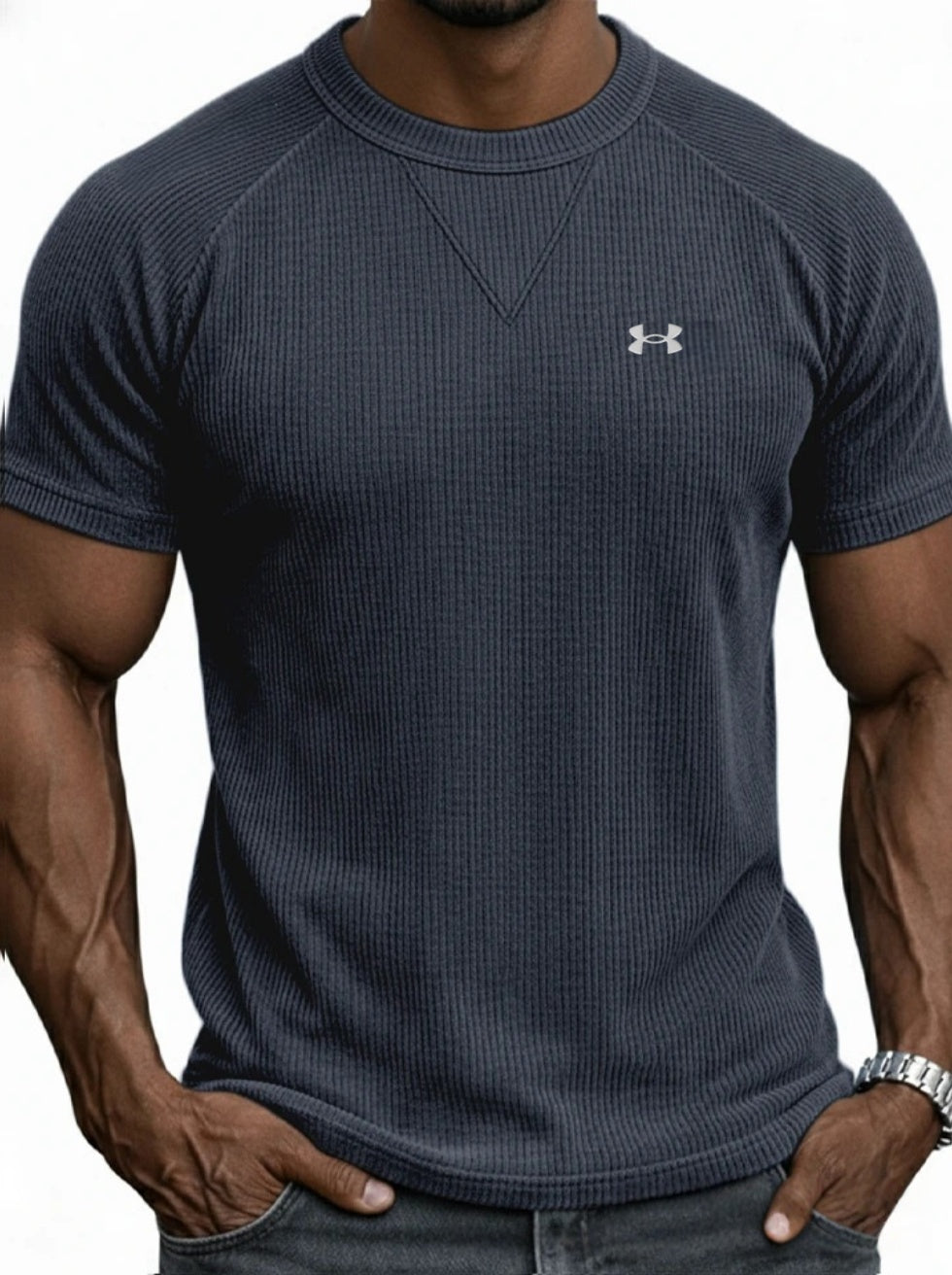 Men's Casual Knitted T-shirt
