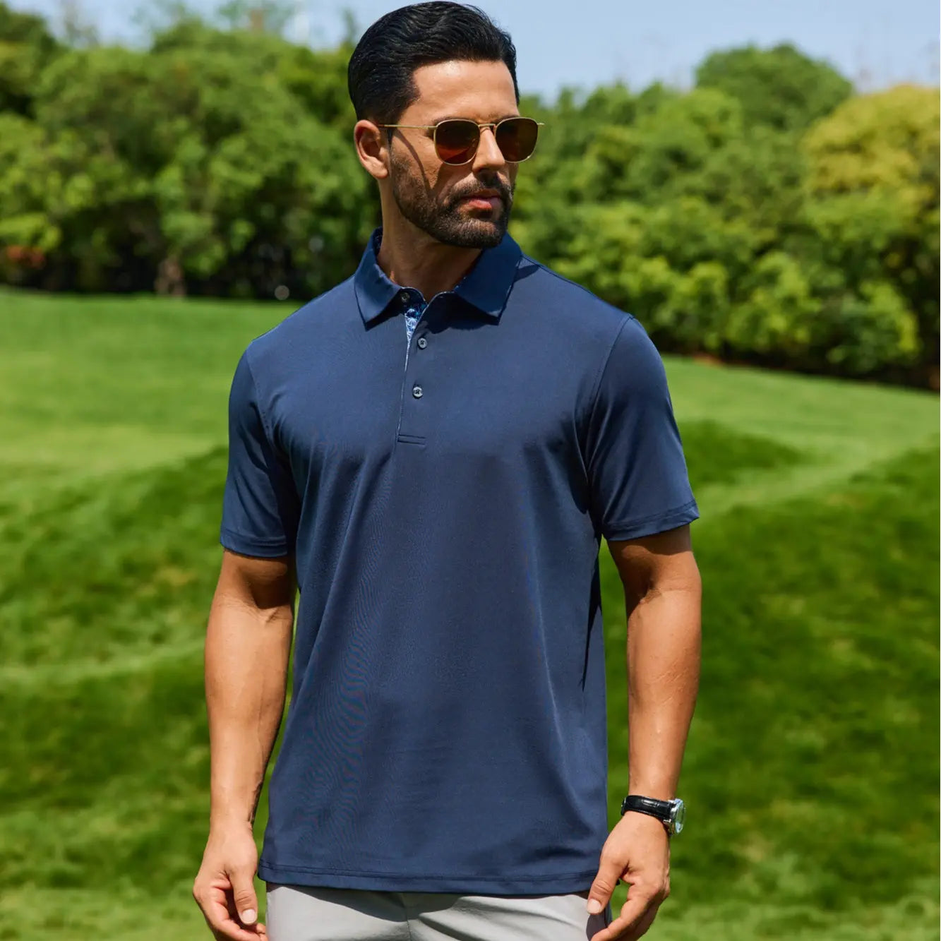 6-Pack Men's Polo Shirts – Soft Breathable Cotton, Comfortable Short Sleeve Casual Fit, Classic Collared Polo Shirts for Work, Golf, Travel & Everyday Wear
