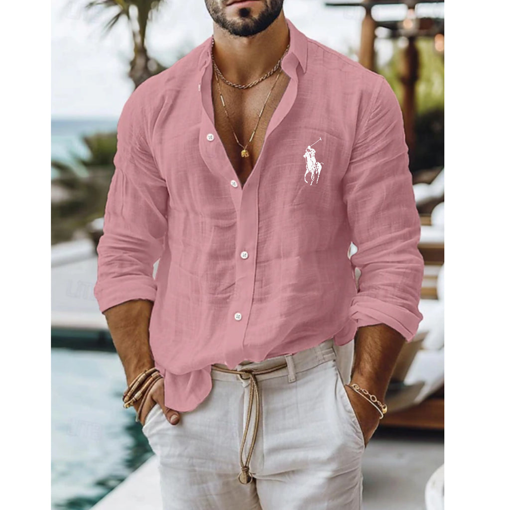 Men's Shirt Linen Shirt Summer Shirt Beach