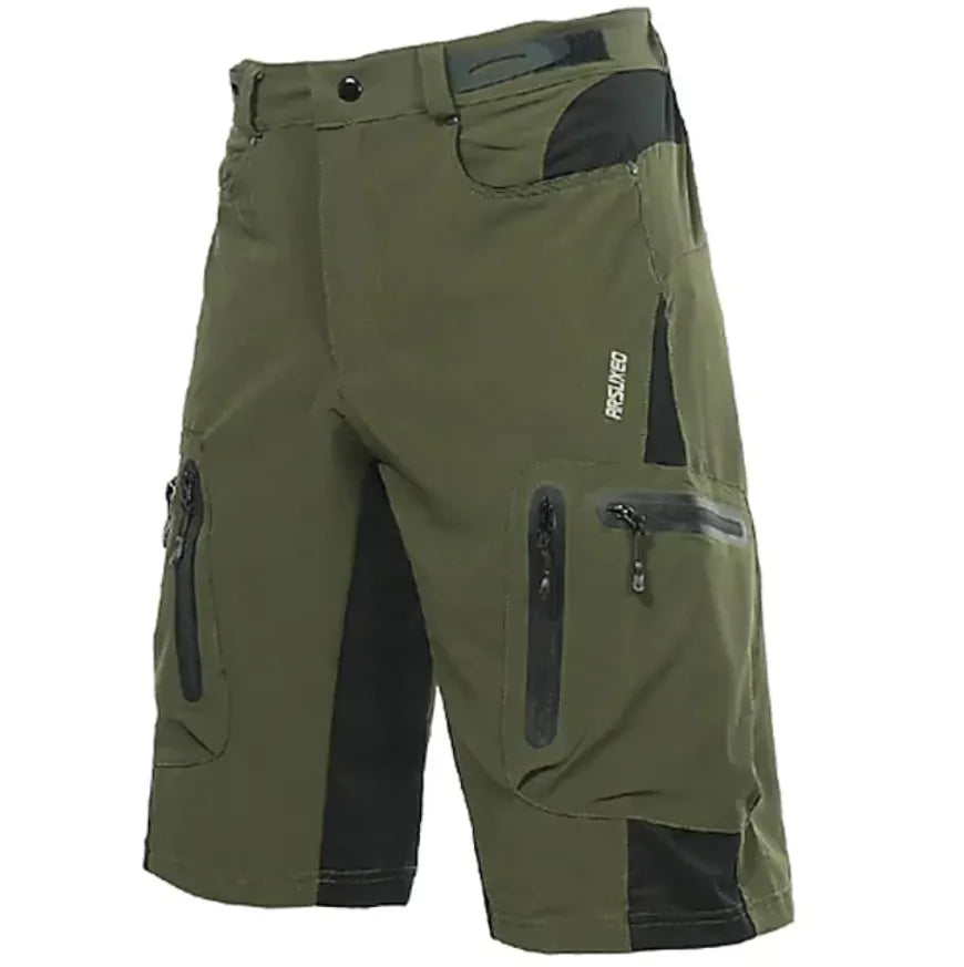 Arsuxeo Men's Solid Color Cycling MTB Shorts Bike Shorts Bike Shorts Baggy Shorts