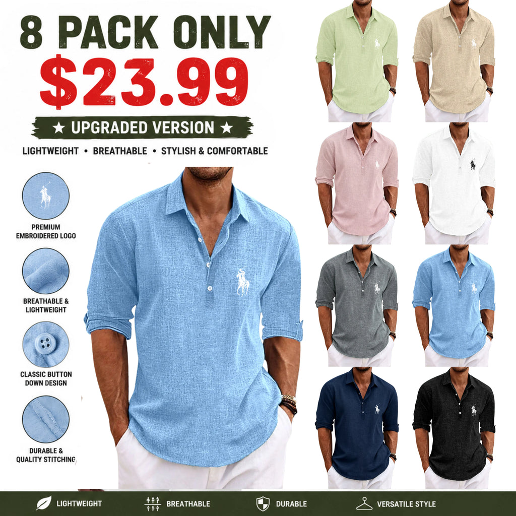 Men's Shirt Linen Shirt Summer Shirt Beach Wear Plain