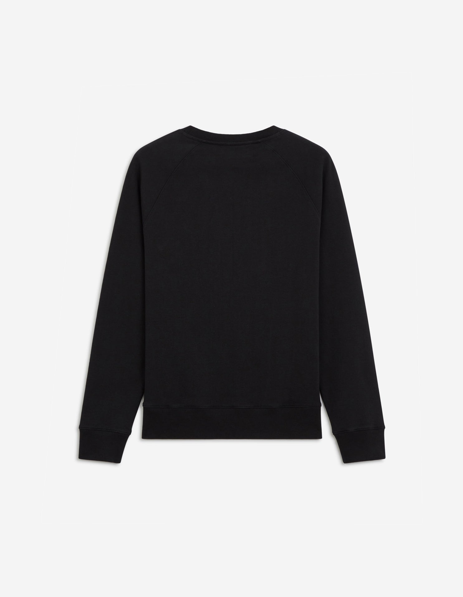 Tricolor Fox Patch Clean Sweatshirt Black