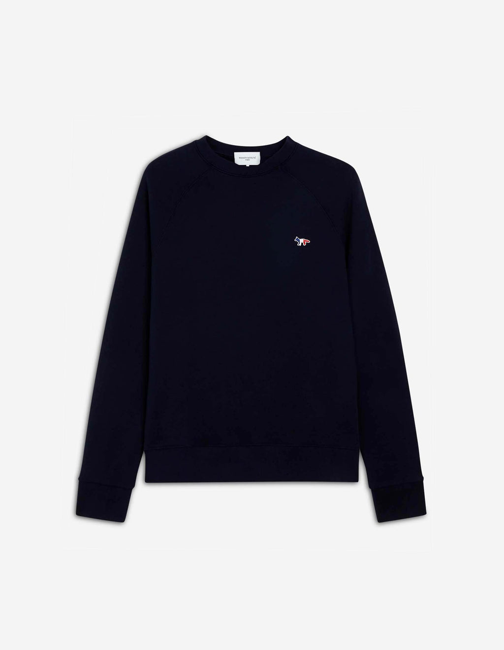 Tricolor Fox Patch Clean Sweatshirt Navy