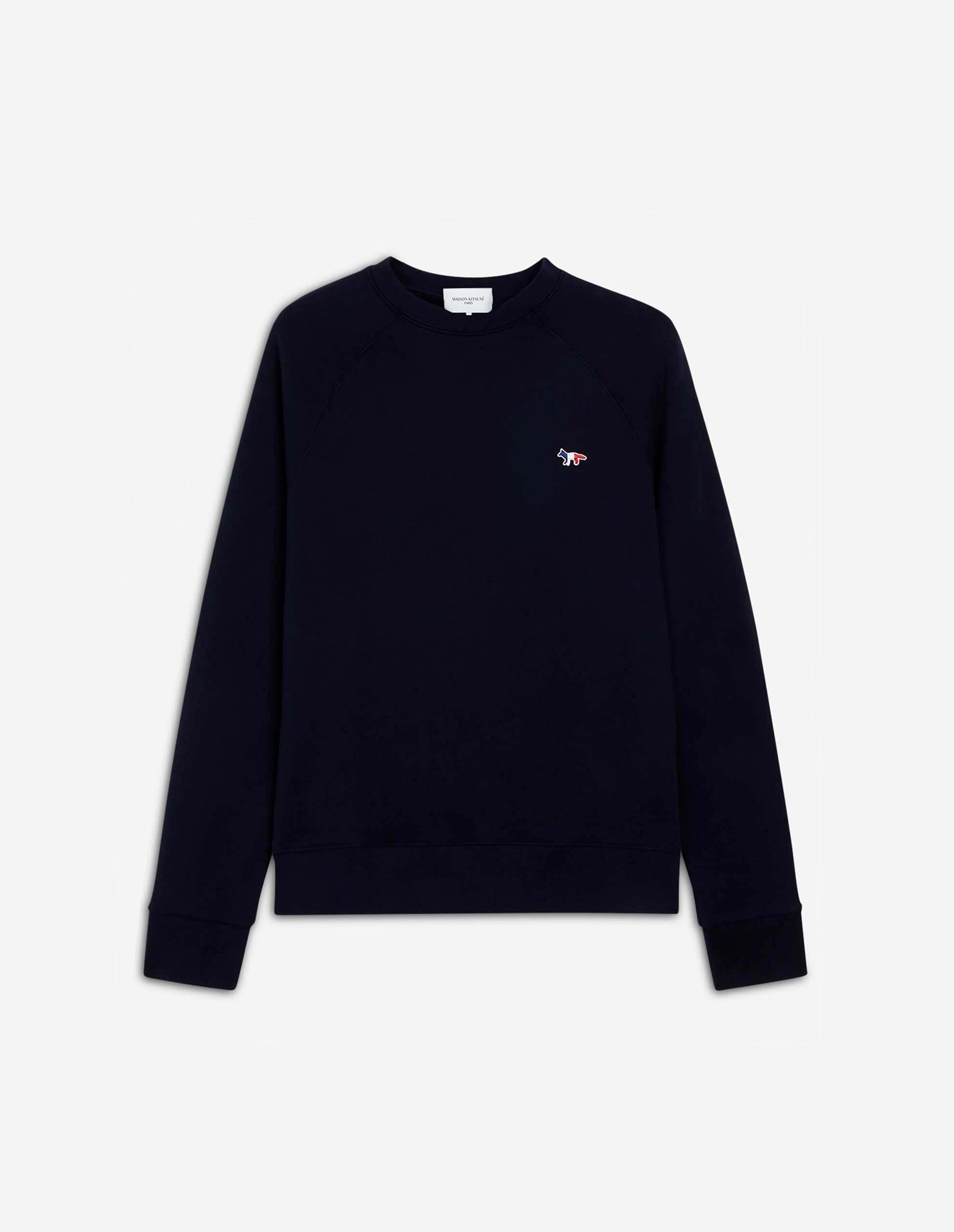 Tricolor Fox Patch Clean Sweatshirt Navy