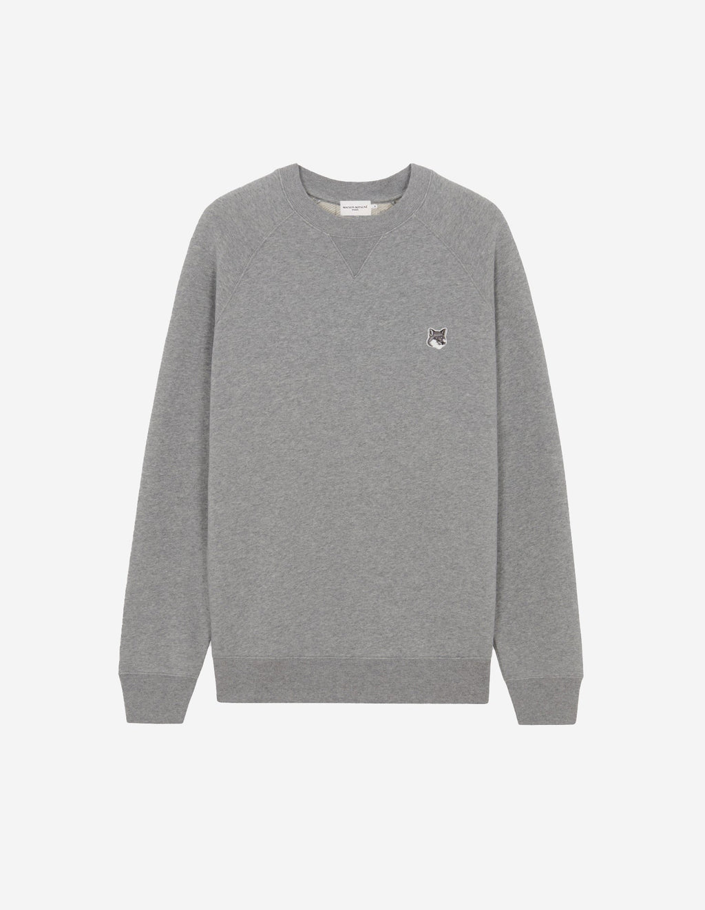 Grey Fox Head Patch Classic Sweatshirt Grey Melange
