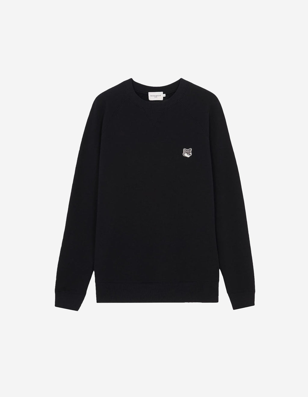 Grey Fox Head Patch Classic Sweatshirt Black
