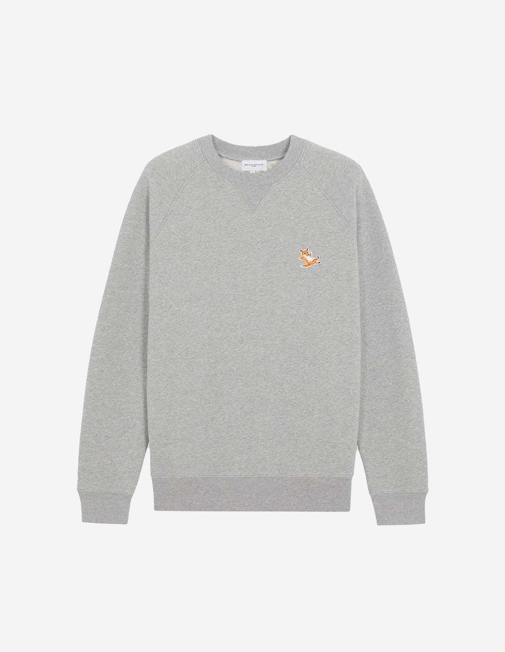 Unisex Chillax Fox Patch Classic Sweatshirt Grey Melange