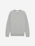 Unisex Chillax Fox Patch Classic Sweatshirt Grey Melange