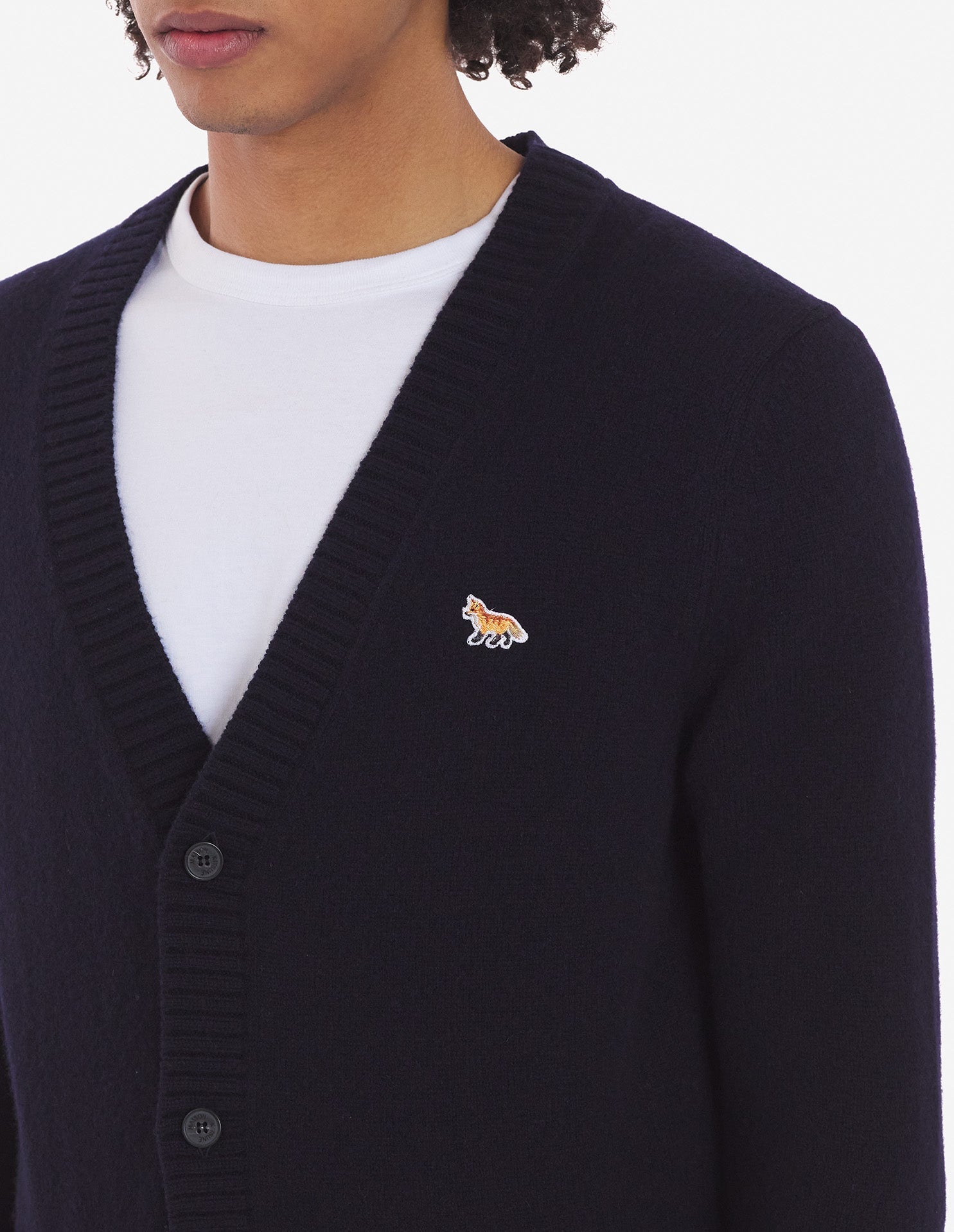 Baby Fox Patch Cosy Cardigan Navy
