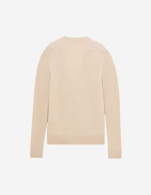 Baby Fox Patch Cosy Cardigan Beige