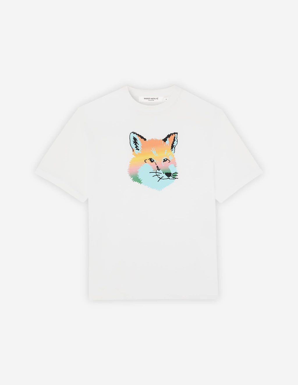 Vibrant Fox Head Easy Tee Blue Haze White
