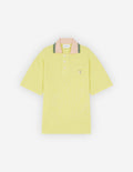 Tonal Fox Head Patch Polo Lemon
