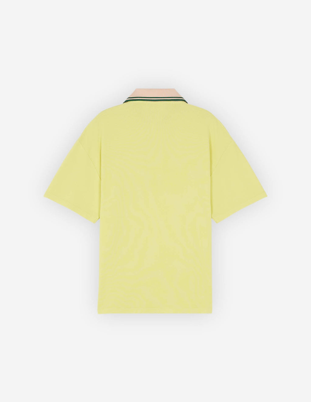 Tonal Fox Head Patch Polo Lemon