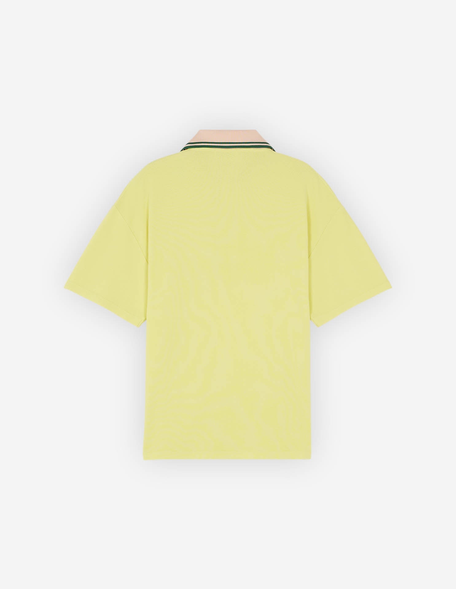Tonal Fox Head Patch Polo Lemon
