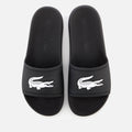 Lacoste Men’s Croc Logo Slides Black/White