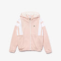 Lacoste (kids pink vintage Style Hooded Zip hoodie )