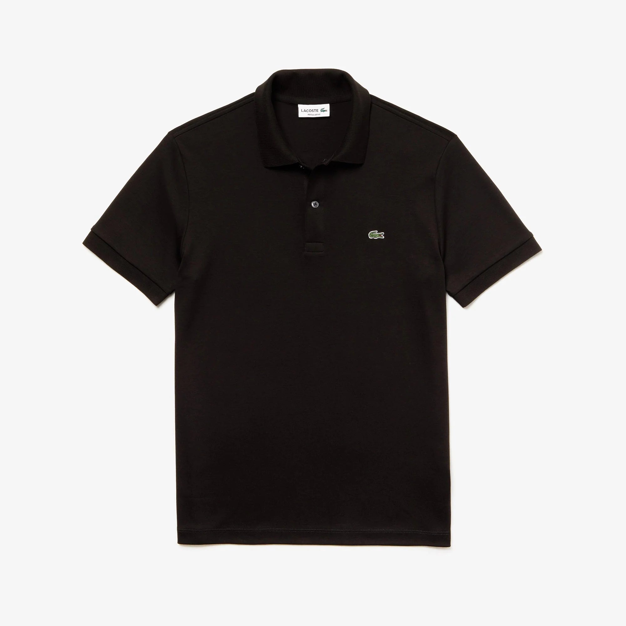 Lacoste (Men's black regular fit ultra soft cotton jersey polo)