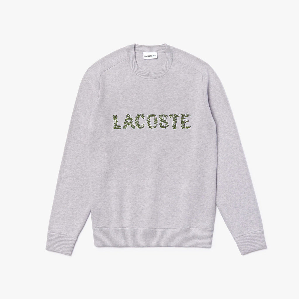 Lacoste (Mens grey croc crewneck sweater)