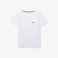 Lacoste (Kids White Crewneck Cotton Jersey T-Shirt)