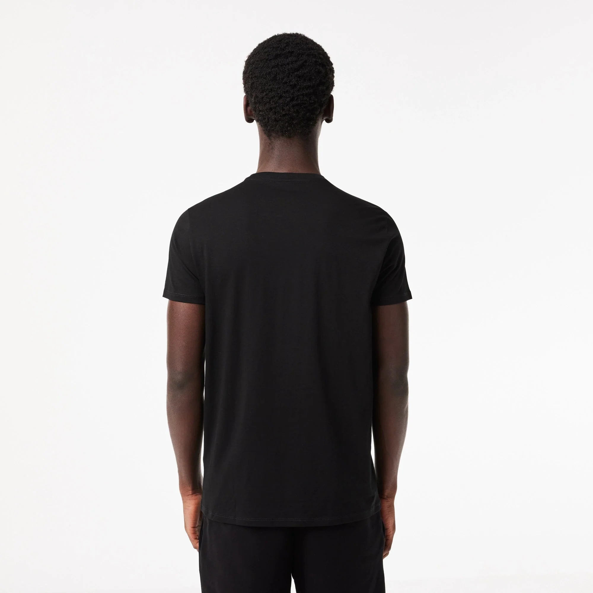 Lacoste Men’s Pima Cotton T-Shirt – Black 031 | Regular Fit