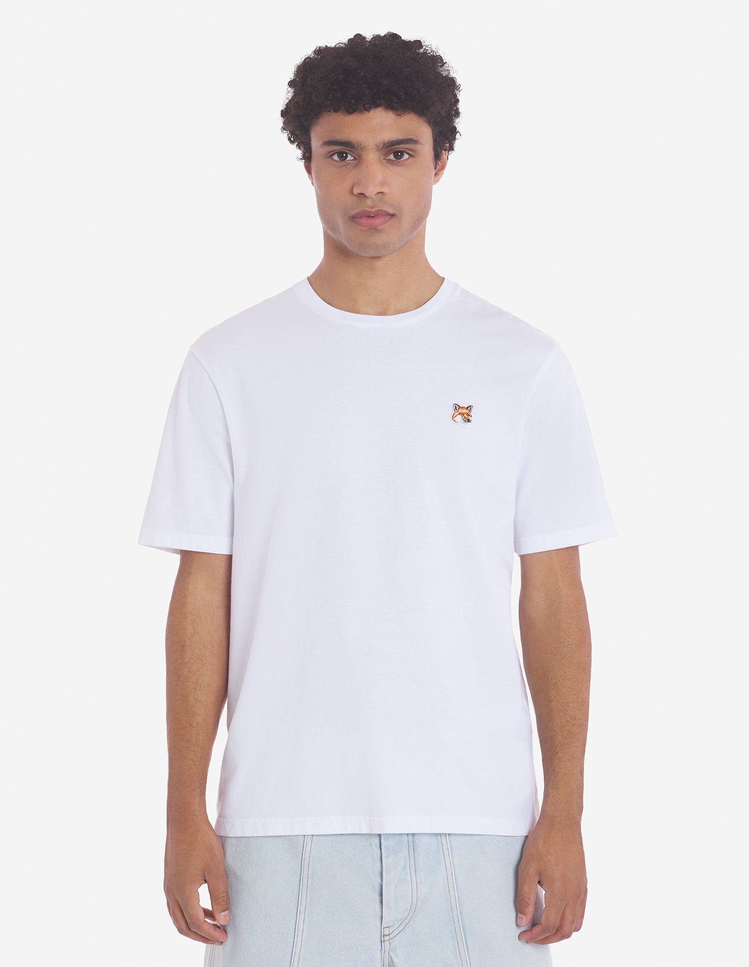 Men's Fox Head Patch Regular Tee Shirt White