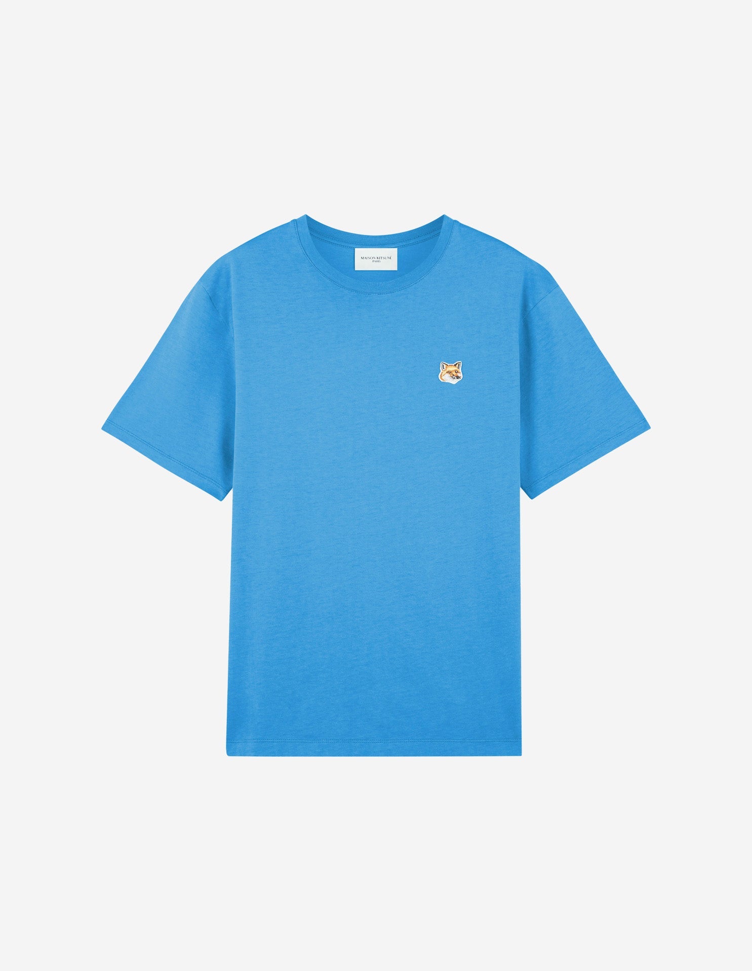 Men's Fox Head Patch Regular Tee Shirt Enamel Blue