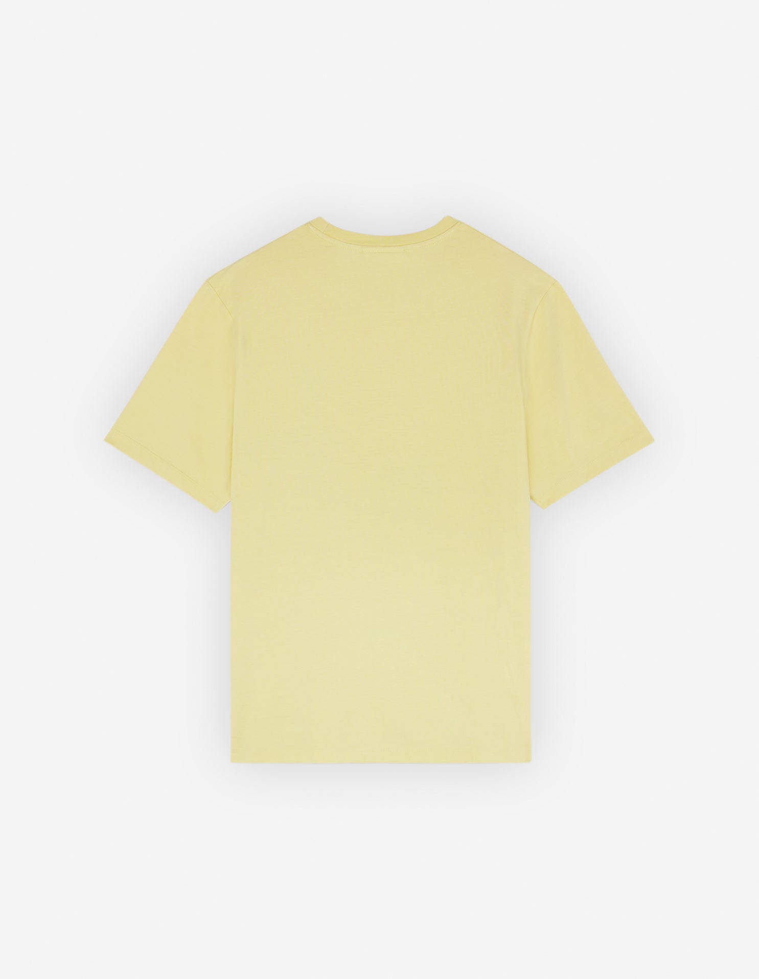 Men's Fox Head Patch Regular Tee Shirt Chalk Yellow